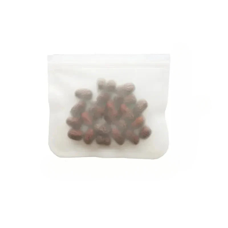 Silicone Food Storage Bags – Reusable Leakproof Stand-Up Zip Lunch & Snack Containers for Fresh Food