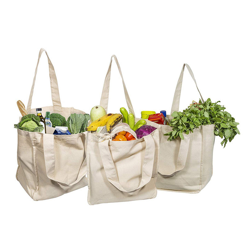Reusable Organic Cotton Mesh Tote Bag With 6 Internal Sleeves - Produce Grocery